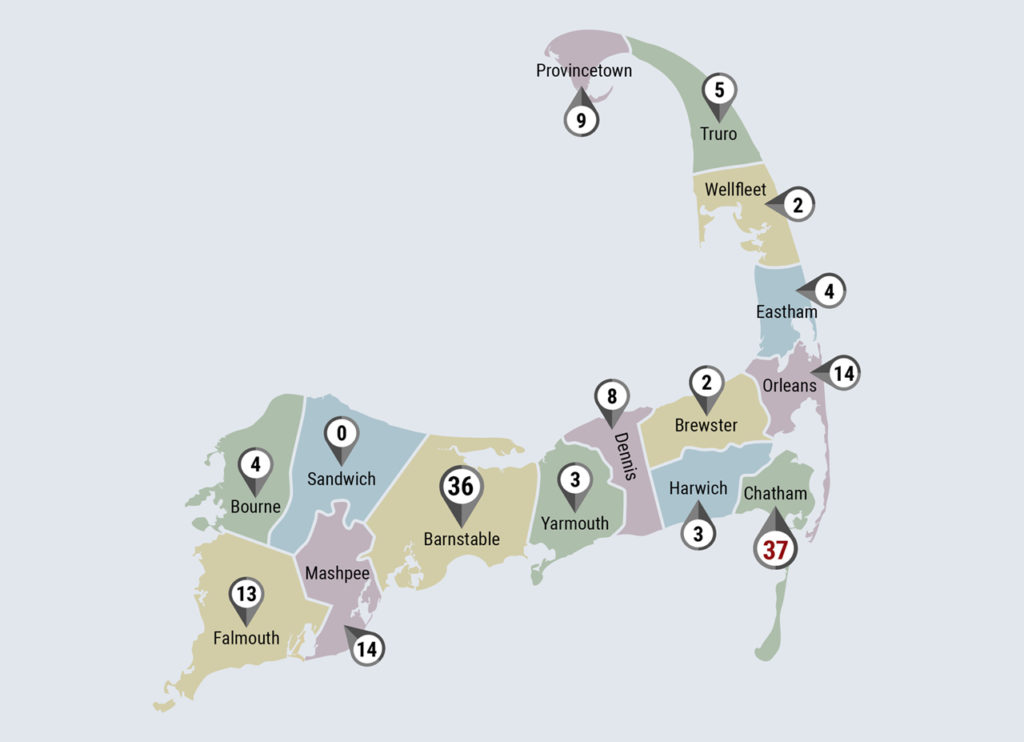 Cape Cod Market Watch - Town Map